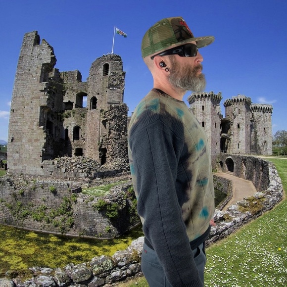 “DAMAGE Control” Custom Bleached and Dyed Cotton Knit Shirt M - Picture 6 of 12